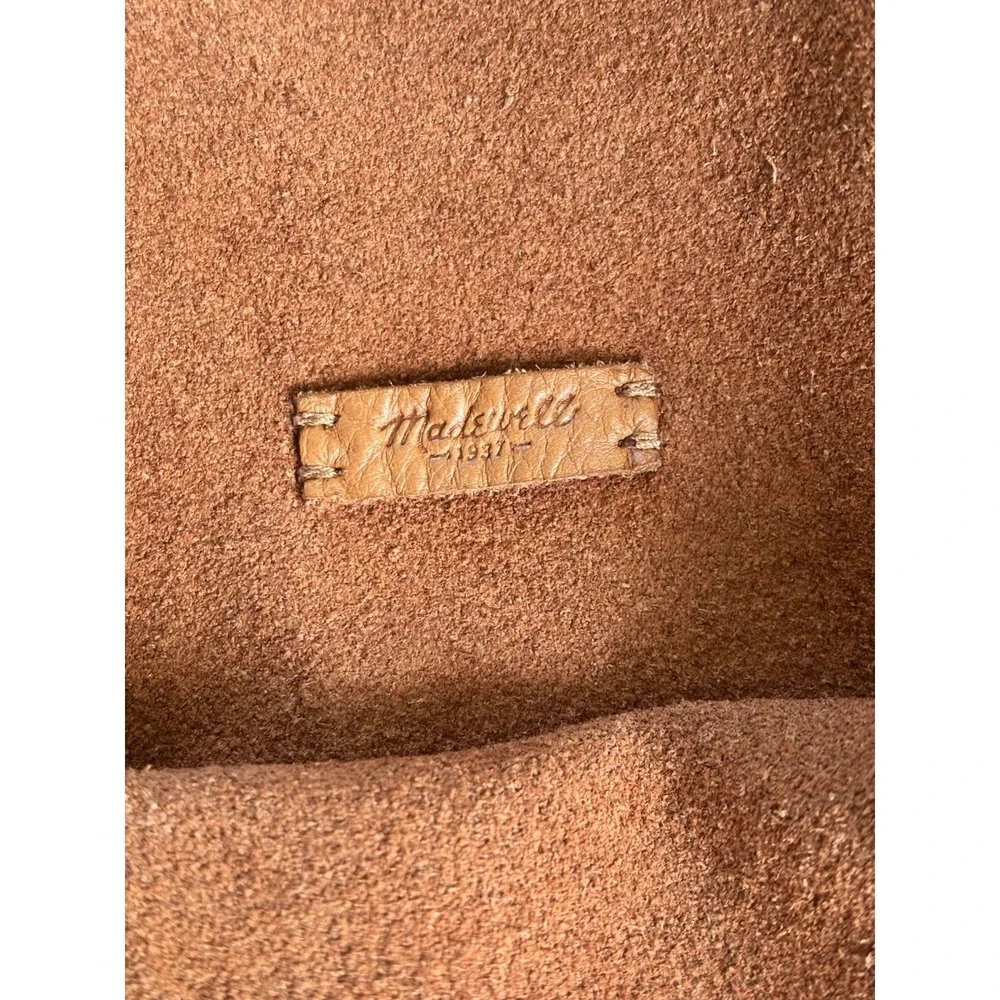 Madewell McCarren Leather Tote Bag Caramel Shoulder Bag Double Strap
